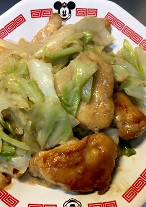 鶏肉とキャベツのマヨポン炒め-レシピのメイン写真