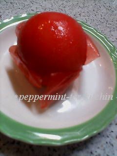 1秒で♥トマトの湯むき♥冷凍トマトなら♥-レシピのメイン写真
