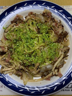 MrsWongちのきのこベーコン焼うどん-レシピのメイン写真