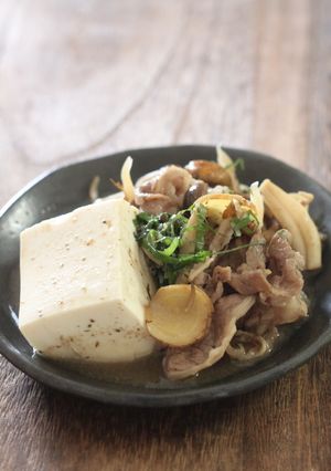 大葉ドレッシングでつくる簡単肉豆腐-レシピのメイン写真