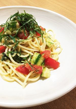 トマＱサッパリ和風冷製パスタ-レシピのメイン写真