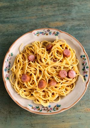 あるものでできる簡単カルボナーラ風-レシピのメイン写真