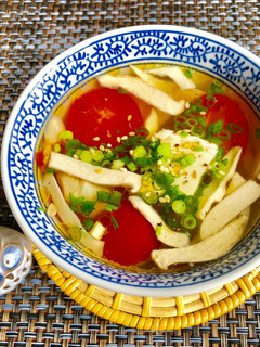 ポカポカ♡豆腐とトマトの中華スープ-レシピのメイン写真