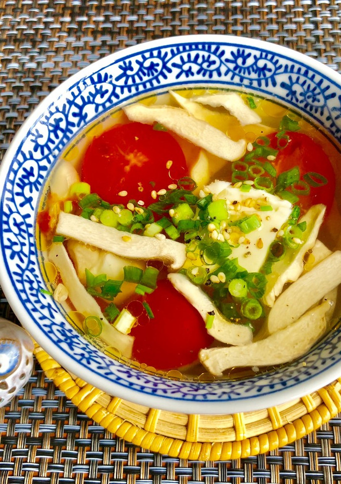 ポカポカ♡豆腐とトマトの中華スープ-レシピのメイン写真