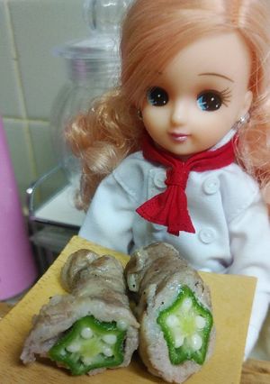 リカちゃん♡オクラの豚肉巻きꕤ*.ﾟ-レシピのメイン写真