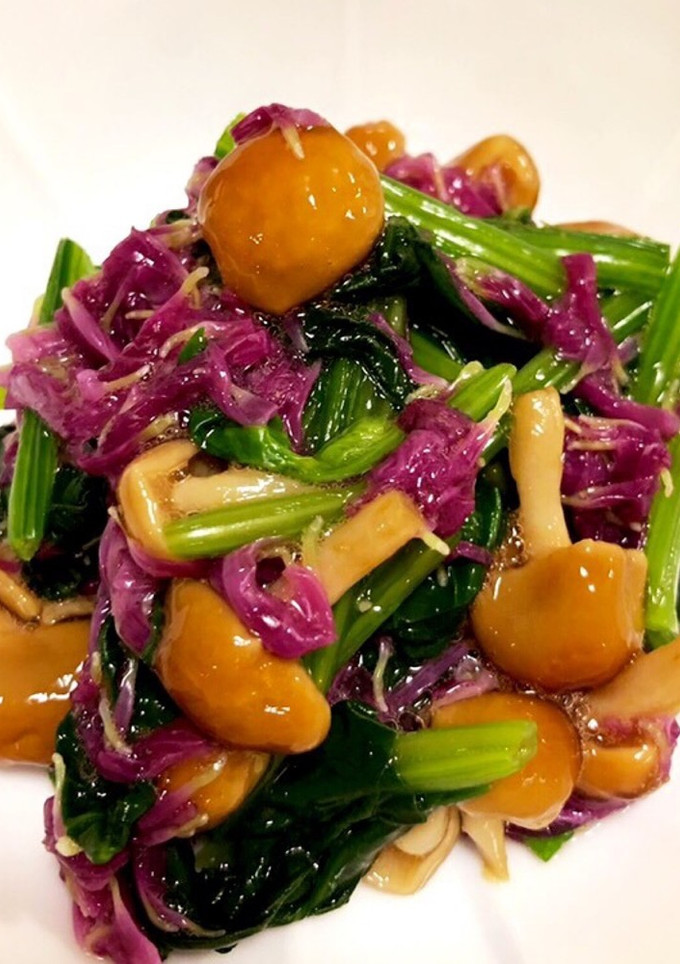 ほうれん草と菊となめこの和え物-レシピのメイン写真