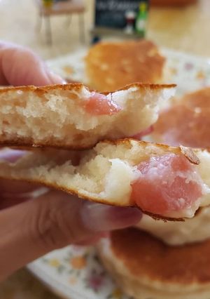 材料2つでもちもちパンケーキ-レシピのメイン写真
