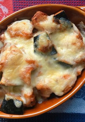 *南瓜と鶏肉のチーズ焼き*-レシピのメイン写真