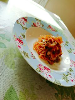 簡単ヘルシー!糸こんにゃくのナポリタン風-レシピのメイン写真