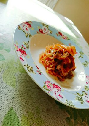 簡単ヘルシー！糸こんにゃくのナポリタン風-レシピのメイン写真