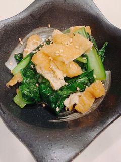 小松菜と油揚げの煮浸し-レシピのメイン写真