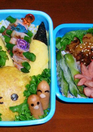 ☆ピカチュウ☆のオムライス弁当-レシピのメイン写真