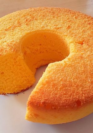 ふわっふわのかぼちゃシフォンケーキ-レシピのメイン写真