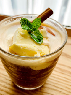 低糖質☆アイスコーヒーフロート♪-レシピのメイン写真
