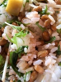 納豆とさつま芋のケチャップご飯-レシピのメイン写真