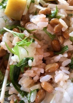 納豆とさつま芋のケチャップご飯-レシピのメイン写真