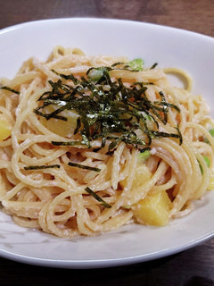 パスタソースで!たらこクリームパスタ-レシピのメイン写真