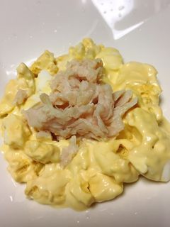 みつせ鶏 蒸し鶏とゆで卵のたまごサラダ-レシピのメイン写真