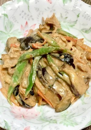 ナスと豚バラ肉の味噌&牛乳うま煮-レシピのメイン写真