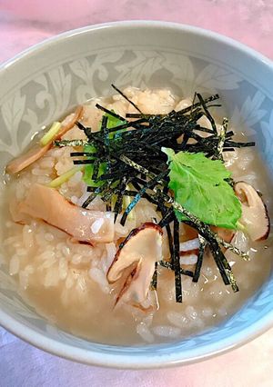 松茸ご飯か残ったら、お雑炊-レシピのメイン写真