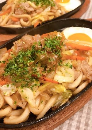 昭和の喫茶店の味『鉄板焼きうどん』-レシピのメイン写真