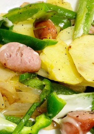 じゃがいもとウインナーのチーズ炒め-レシピのメイン写真