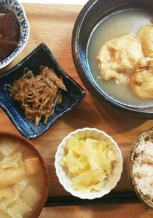 夕飯！油揚げの巾着-レシピのメイン写真
