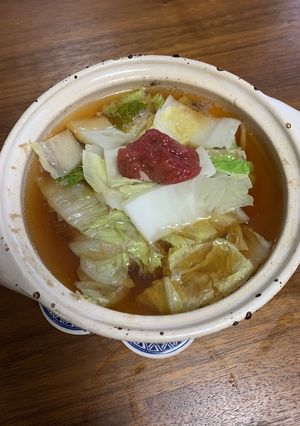 鶏肉と白菜の小鍋 梅肉仕立て-レシピのメイン写真