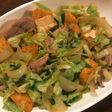 厚揚げとキャベツの中華風炒め
