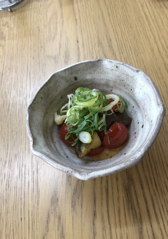 椎茸とプチトマトの味噌マヨネーズ和え-レシピのメイン写真
