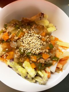 全てレンジ2種のかき揚げ風あんかけ天丼-レシピのメイン写真