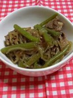 みずと豚肉とイとこんの煮物-レシピのメイン写真