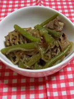 みずと豚肉とイとこんの煮物-レシピのメイン写真