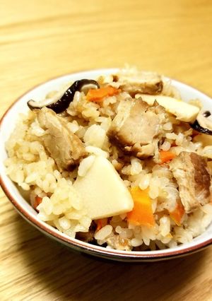 もっちり中華おこわ風⭐豚角煮炊き込みご飯-レシピのメイン写真
