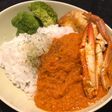 ワタリガニとカジキのインドカレー