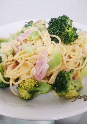 簡単に♪豆乳でクリームパスタ-レシピのメイン写真