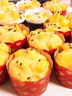 さつまいもカップケーキ-レシピのメイン写真