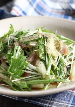 梨と水菜のサラダ-レシピのメイン写真