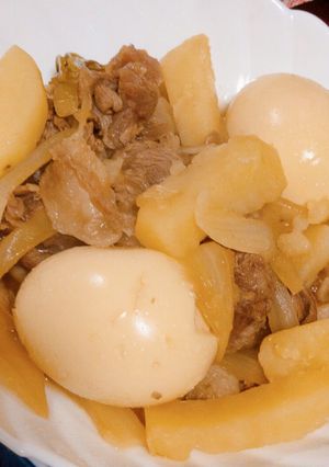 下処理も含む☆30分で簡単牛すじ肉じゃが-レシピのメイン写真