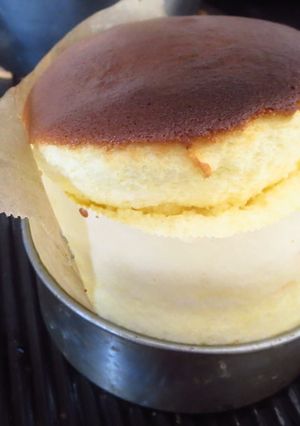 スライスチーズでスフレチーズケーキ-レシピのメイン写真