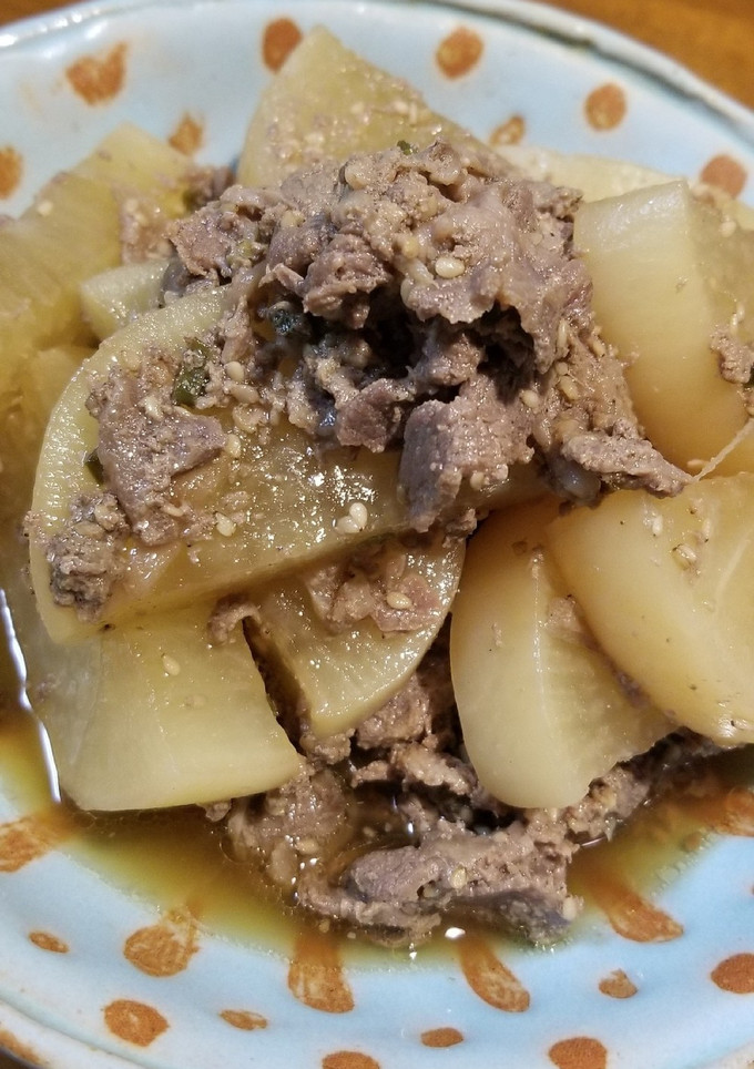 ゴマたっぷり♪牛肉と大根の韓国風-レシピのメイン写真