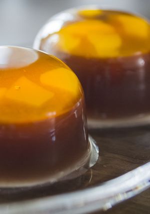 カラメル 水ようかん(栗入り)-レシピのメイン写真