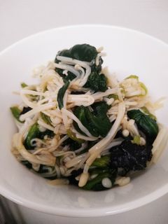 簡単に♪ほうれん草とえのきの海苔あえ-レシピのメイン写真