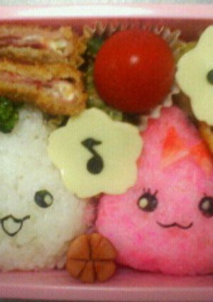 キャラ弁☆しずくちゃん、うるおいちゃん-レシピのメイン写真