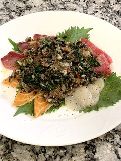 みょうがと梅と大葉の和風カルパッチョ-レシピのメイン写真