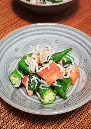 もう１品☆しらすとオクラの梅肉あえ-レシピのメイン写真