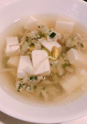 残った餃子の種(餡)で★豆もやしのスープ-レシピのメイン写真