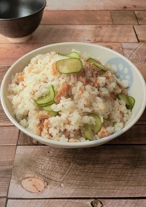 稲荷ときゅうりの混ぜご飯-レシピのメイン写真