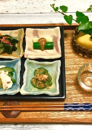 胡瓜1本で簡単おつまみ4種☆作り置き活用-レシピのメイン写真