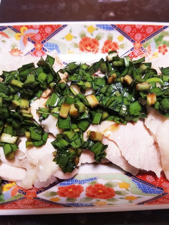 しっとり鶏胸肉のニラ醤油がけ-レシピのメイン写真